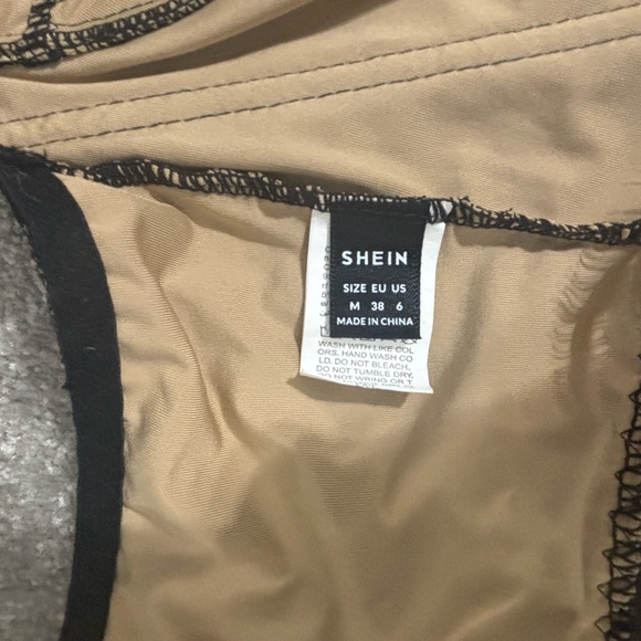 SHEIN black and tan bustier size medium - Picture 2 of 4